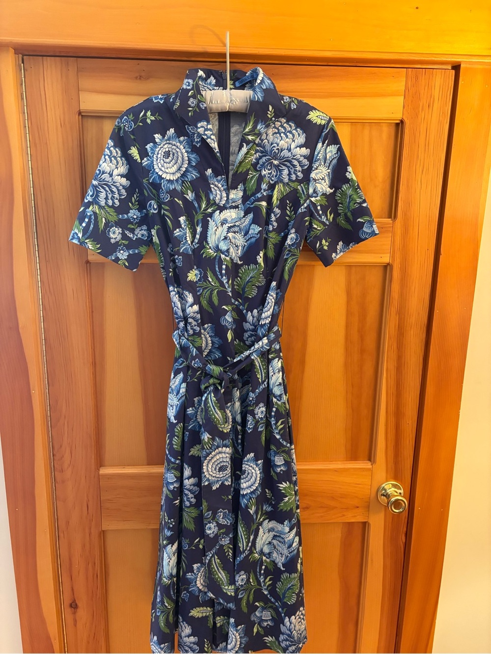J. McLaughlin Lily Dress in Cerulean Garden - Picture 1 of 8